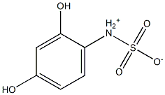 间苯二酚-4-磺酸铵, , 结构式