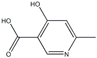 4-羟基-6-甲基-3-吡啶甲酸, , 结构式