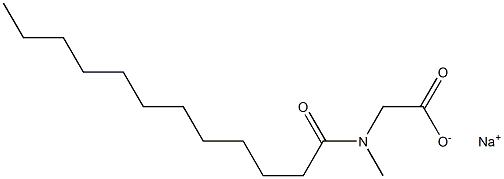 月桂酰基肌胺酸钠, , 结构式