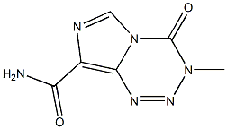 3,4-二氢-3-甲基-4-氧代咪唑并[5,1-D]-1,2,3,5-四嗪-8-酰胺, , 结构式