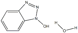 1-hydroxybenzotriazole monohydrate Struktur