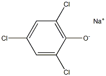 2,4,6-三氯苯酚钠盐, , 结构式