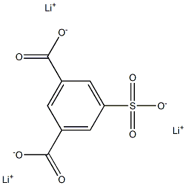 Lithium isophthalate-5-sulfonate Struktur