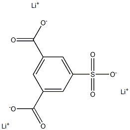 Lithium isophthalate-5-sulfonate Structure