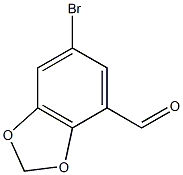 5-bromo-2-3-methylenedioxybenzaldehyde Struktur