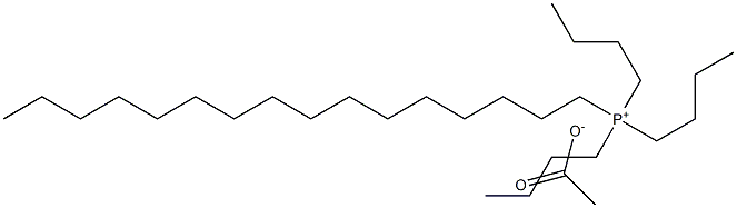 Cetyltributylphosphonium acetate Struktur