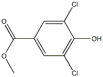 3,5-二氯-4-羟基苯甲酸甲酯, , 结构式
