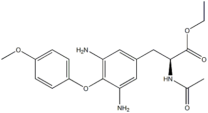 3,5-diamino-4-(P-methoxyphenoxy)-N-acetyl-L-phenylalanine ethyl ester