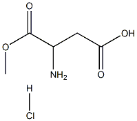 DL-aspartate methyl ester hydrochloride Struktur