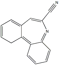 6-氰基-11-氢-二苯并氮卓 结构式