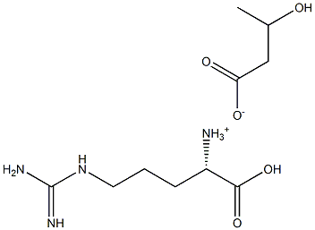 3-羟基丁酸精氨酸盐, , 结构式