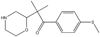 2-甲基-4'-甲硫基-2-吗啉基苯丙酮 结构式