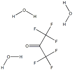 Hexafluoroacetone trihydrate Structure