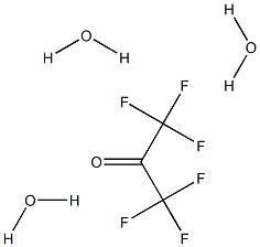 六氟丙酮三水化合物 结构式