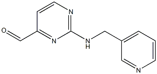 2-[(Pyridin-3-ylmethyl)-amino]-pyrimidine-4-carbaldehyde Structure