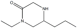 1-ETHYL-5-PROPYLPIPERAZIN-2-ONE Structure