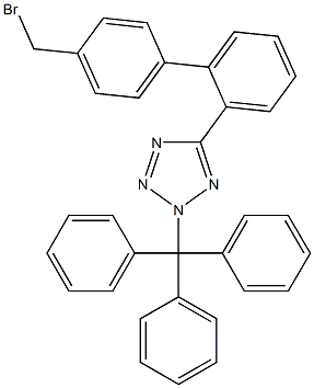 5-(4'-BROMOMETHYL-BIPHENYL-2-YL)-2-TRITYL-2H-TETRAZOLE Structure