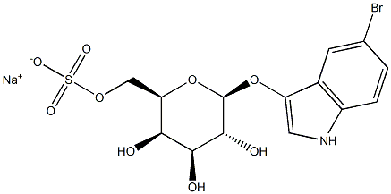 5-Bromo-3-indolyl-b-D-galactopyranoside-6-sulfatesodiumsalt Struktur