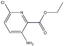 6-Chloro-3-aminopyridine-2-carboxylicacidethylester Struktur