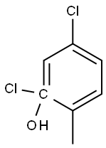 2,4-dichloro cresol Structure