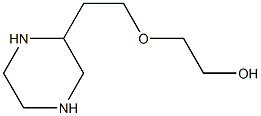 2[2-(Hydroxyethoxy)ethyl]piperazine 化学構造式