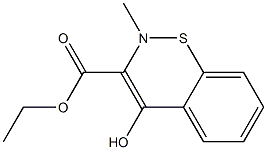 2-methyl-4-hydroxy-2H-benzothiazine-3-carboxylic acid ethyl ester,,结构式