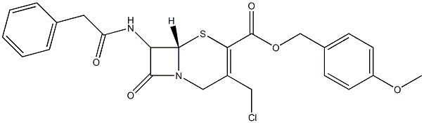 7-phenylacetamido-3-chloromethyl-3-cephem-4-carboxylic p-methoxybnezyl ester Structure