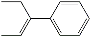(1-Ethyl-1-propenyl)benzene.,,结构式