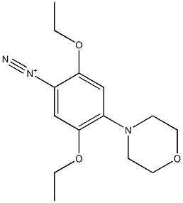 2,5-Diethoxy-4-morpholinobenzenediazonium Structure