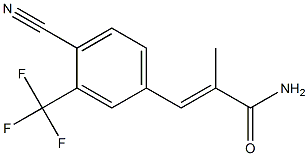 4-Cyano-3-trifluoromethylphenyl-2-methylacrylamide Struktur