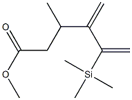 4-Pentenecarboxylic acid, 2-methyl-3-methylene-4-trimethylsilyl-, meth yl ester 结构式