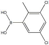 3,5-Dichloro-2-methylbenzeneboronic acid,,结构式