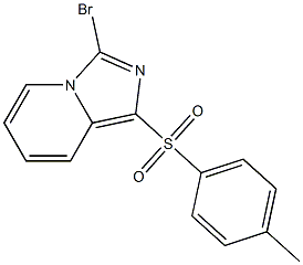 3-Bromo-1-[(4-methylphenyl)sulphonyl]imidazo[1,5-a]pyridine Struktur
