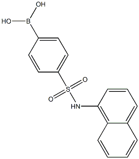 4-(N-Naphth-1-ylsulphamoyl)benzeneboronic acid Struktur