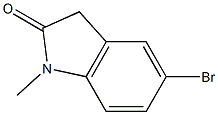 5-Bromo-1-methyl-2-oxoindoline 97% Structure