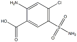 4-CHLORO-5-SULFAMYLANTHRANILIC ACID Structure