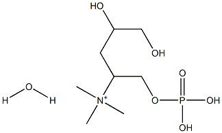 L-A-GLYCERYLPHOSPHORYLCHOLINE HYDRATE Structure