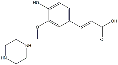PIPERAZLINE FERULATE 化学構造式