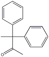 3,3-二苯-2-丁酮, , 结构式