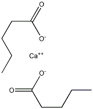 戊酸鈣, , 结构式