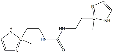 N,N'-bis(2-methyl-imidazolyl-1-ethyl)urea Structure