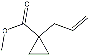 2-Cyclopropane-2-propene carboxylic acid methyl ester Structure