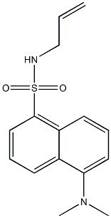 N-2-propenyl-(5-dimethylamino)-1-naphthalenesulfonamide 结构式