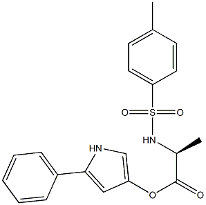 5-phenyl-3-(N-tosylalanyloxy)pyrrole Struktur