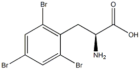 2,4,6-tribromophenylalanine,,结构式