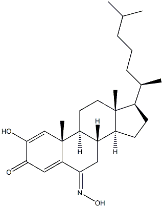 2-hydroxy-6-hydroxyiminocholesta-1,4-dien-3-one,,结构式