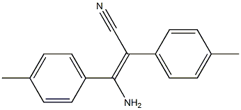4,4'-dimethylaminocyanostilbene Struktur