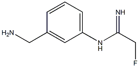 alpha-fluoro-N-(3-(amimomethyl)phenyl)acetamidine Structure