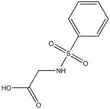 N-(phenylsulfonyl)glycine 结构式