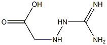 (2-(aminoiminomethyl)hydrazino)acetic acid Struktur